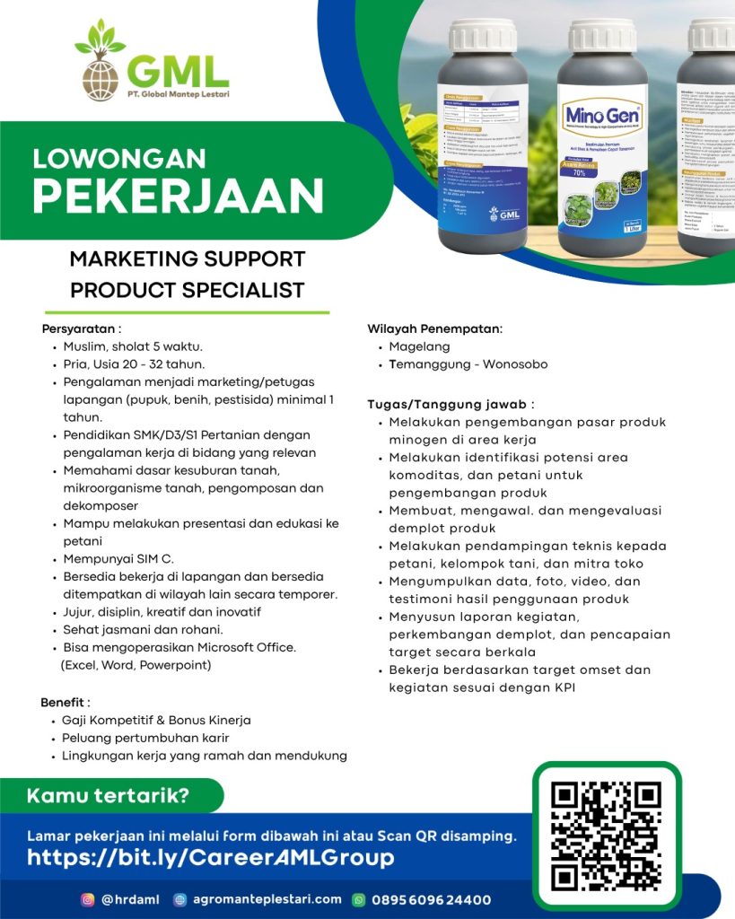 Marketing Support Product Specialist Minogen